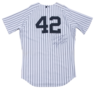 2011 Alex Rodriguez Game Used, Signed & Inscribed New York Yankees Home Jersey Used For Jackie Robinson Day (Rodriguez LOA)